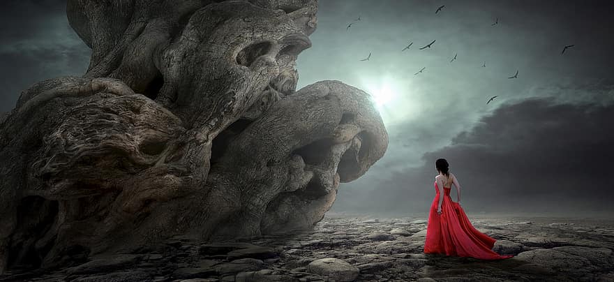 fantasy-mystical-woman-dress-red-face-root-wood-landscape.jpg
