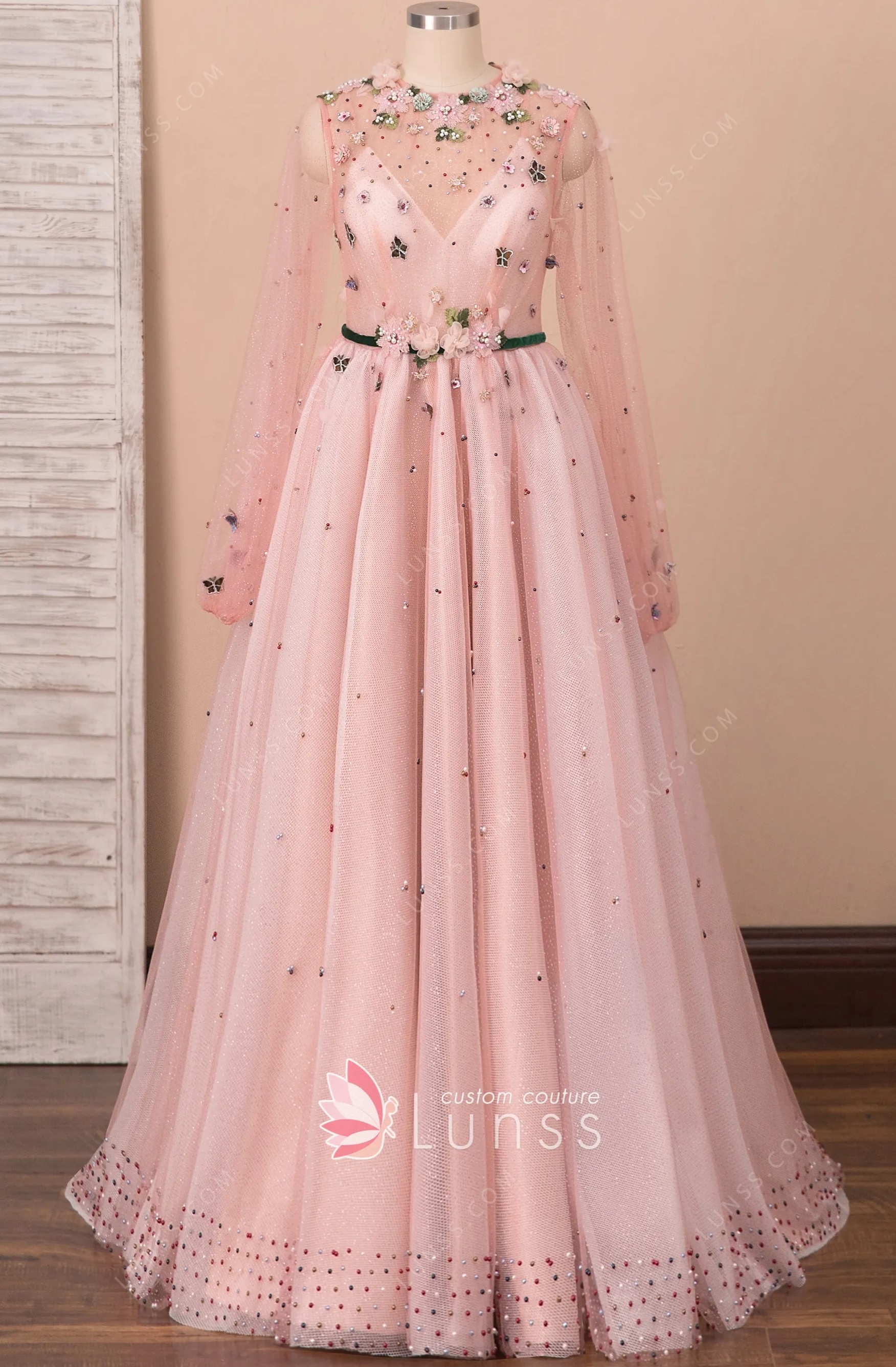 flowers-pearls-butterflies-pink-glitter-tulle-dress-1.jpg