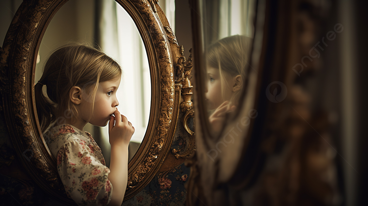 pngtree-little-girl-is-looking-at-her-reflection-in-an-old-mirror-picture-image_2657020.png